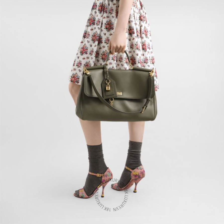Túi xách Dolce Gabbana Maxi My Sicily handbag in plongé calfskin BB7814B732180560