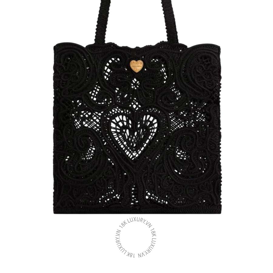 Túi xách Dolce Gabbana Medium cordonetto lace Beatrice shopper BB6927AW71780999