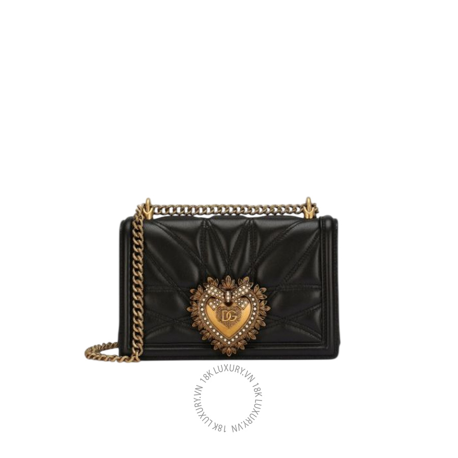 Túi xách Dolce Gabbana Medium Devotion bag in quilted nappa leather BB7158AW43780999