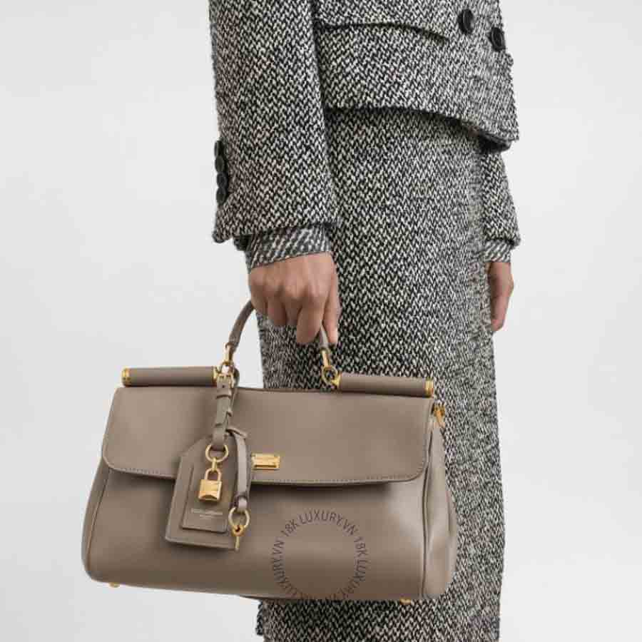 Túi xách Dolce Gabbana Medium My Sicily handbag in plongé calfskin BB7782B73218I399