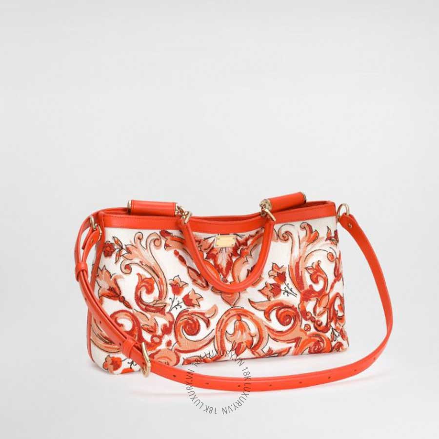Túi xách Dolce Gabbana Medium Vittoria handbag with majolica embroidery BB7896A062381166