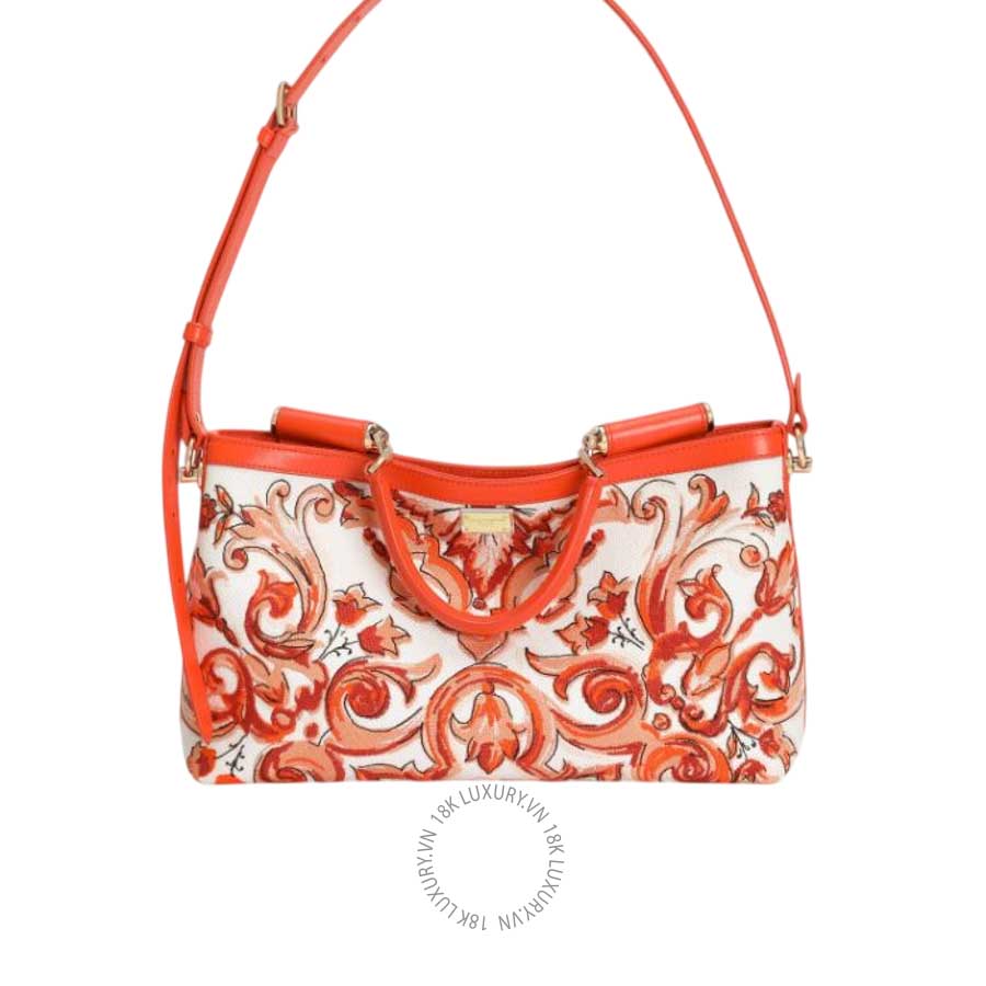 Túi xách Dolce Gabbana Medium Vittoria handbag with majolica embroidery BB7896A062381166