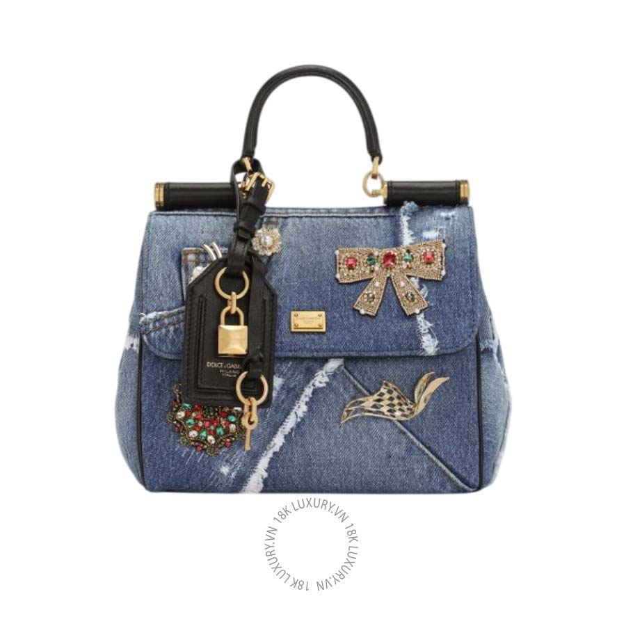 Túi xách Dolce Gabbana My Sicily denim handbag BB7781BG6828C609