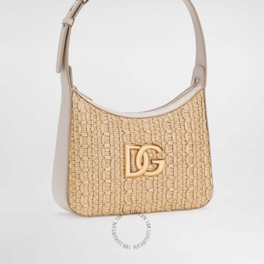 Túi xách Dolce Gabbana Rafia crochet shoulder bag BB7598AC7058W047