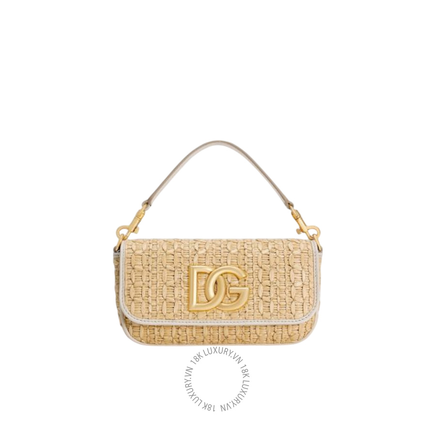 Túi xách Dolce Gabbana Rafia crochet shoulder bag BB7836AC7058W047