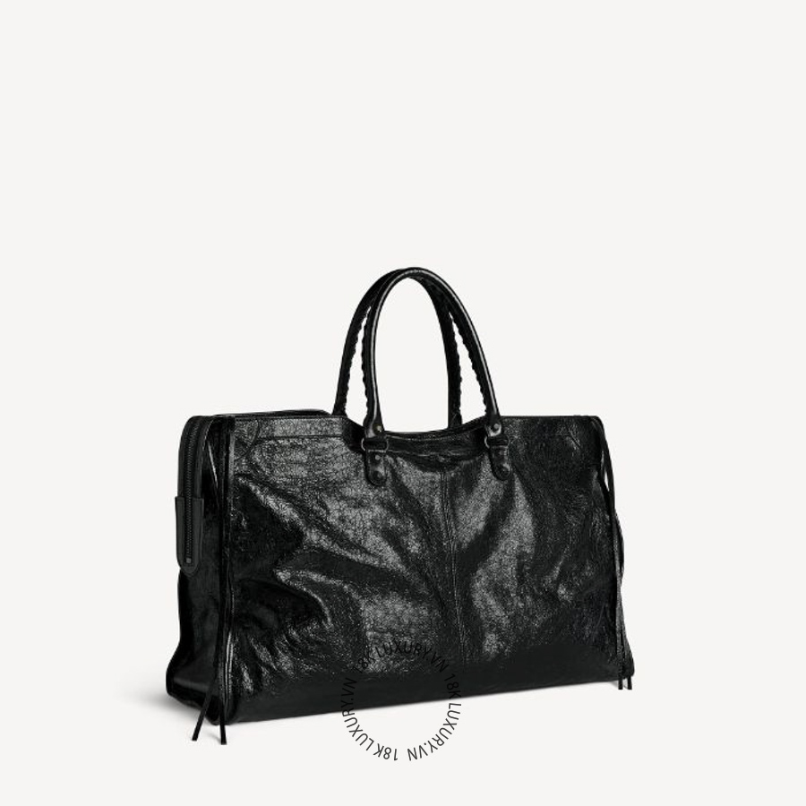 Túi xách du lịch Balenciaga Travel Bag in Black 8657662ACFH1000 BLT082 18 Túi xách du lịch Balenciaga Travel Bag in Black 8657662ACFH1000 BLT082