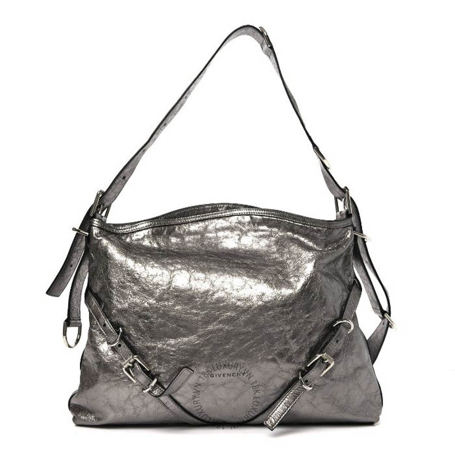 Túi xách Givenchy Metallic Calfskin Medium Voyou Bag Silver TGV160