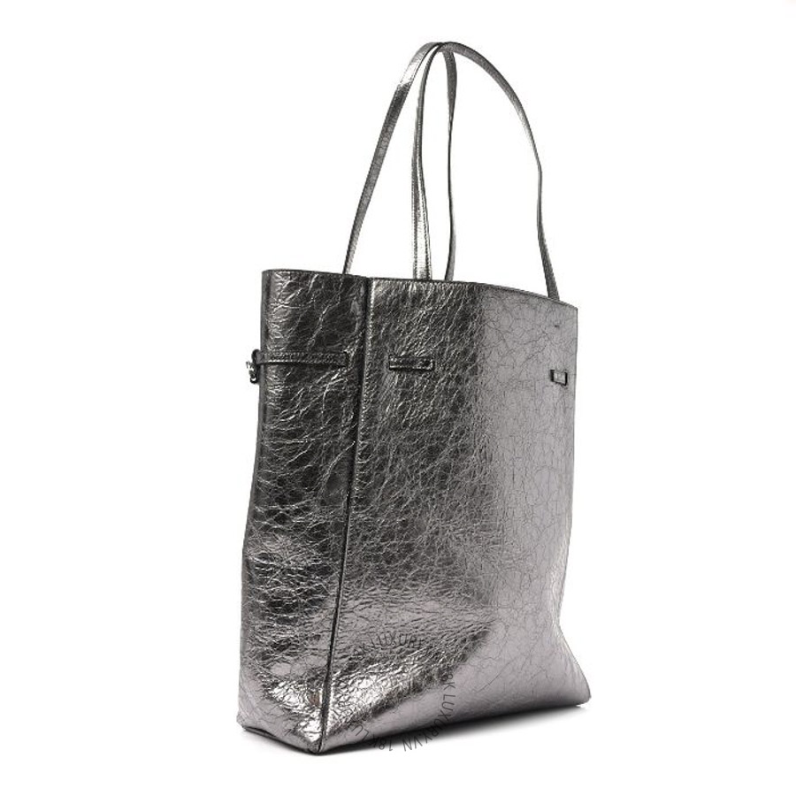 Túi xách Givenchy Metallic Calfskin Voyou Medium Tote Bag Silver TGV025