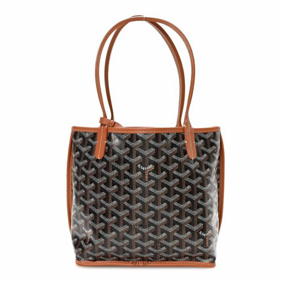 Túi xách Goyard Goyardine Reversible Mini Anjou Black Gold FPTG093