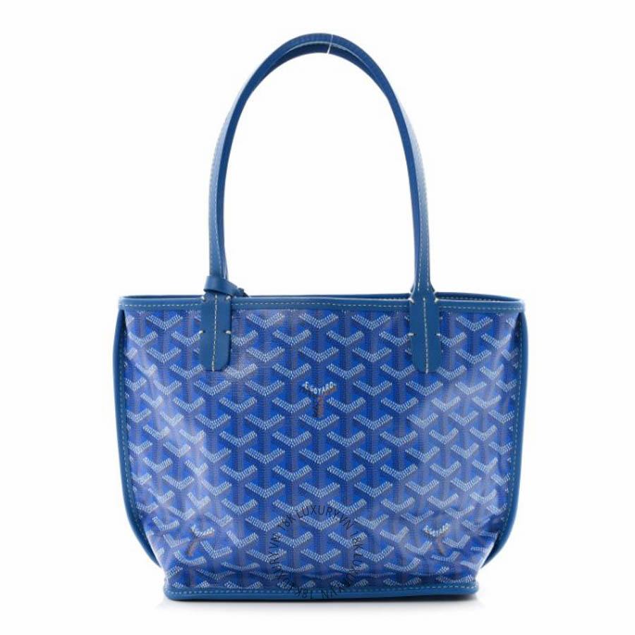 Túi xách Goyard Goyardine Reversible Mini Anjou Sky Blue FPTG164