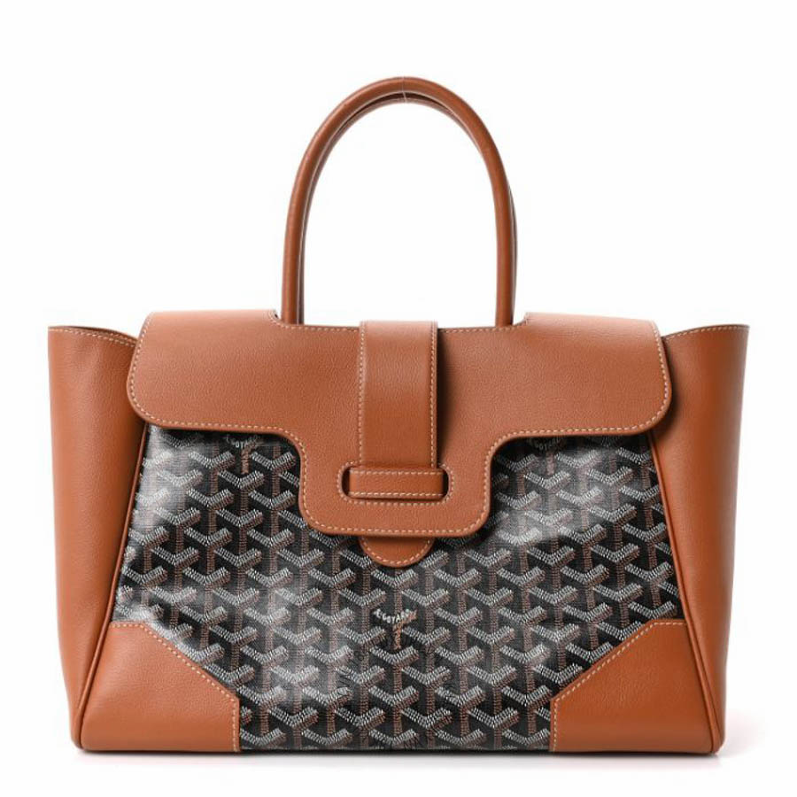 Túi xách Goyard Goyardine Saigon Tote Black Gold FPTG266
