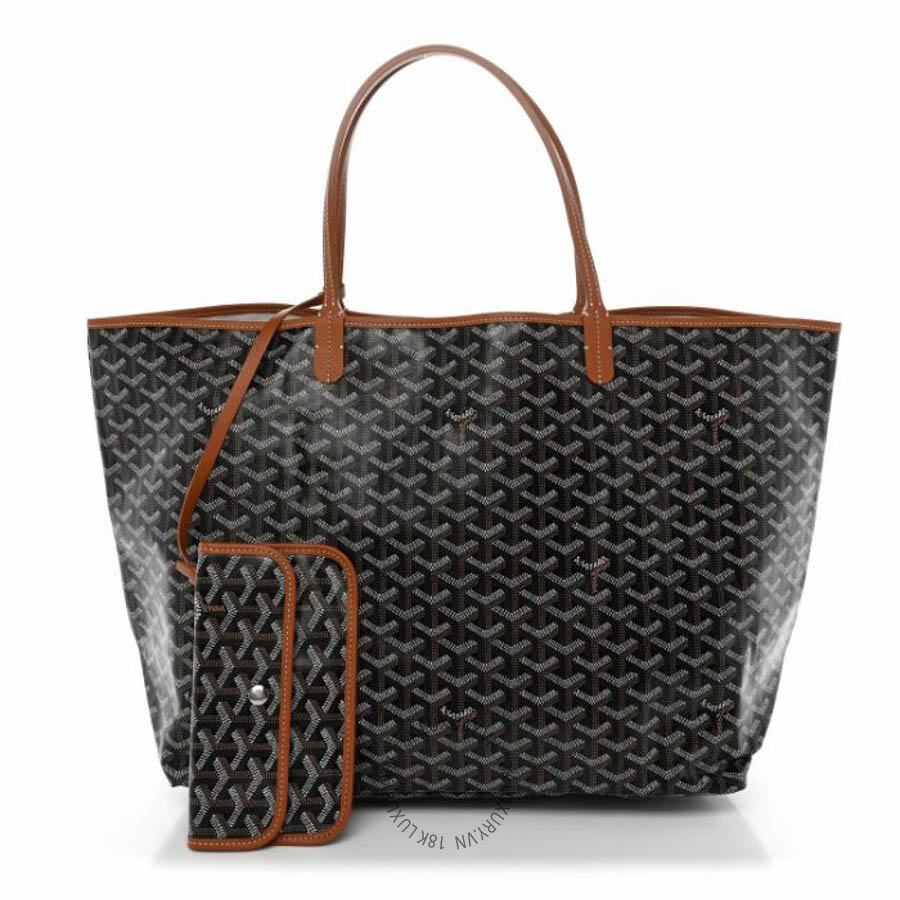Túi xách Goyard Goyardine Saint Louis GM Black Gold FPTG159