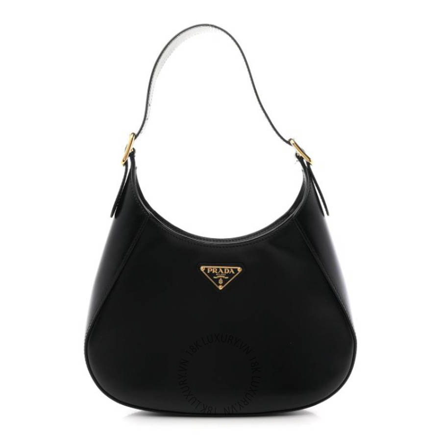 Túi xách Prada Box Calfskin Shoulder Bag Black FPTP550