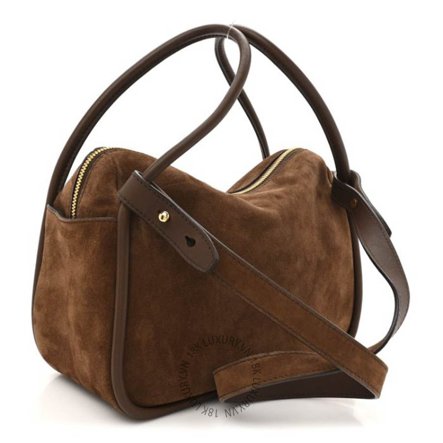 Túi xách Prada Camoscio Darling Shoulder Bag Cocoa Brown FPTP604