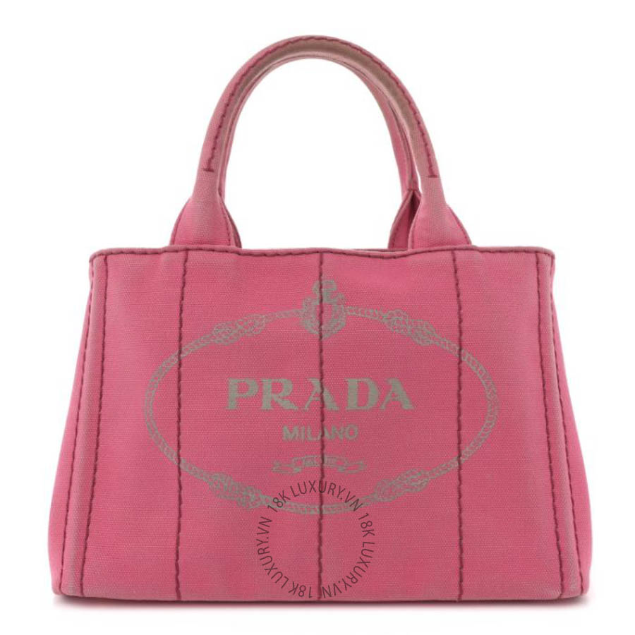 Túi xách Prada Canapa Small Logo Tote Peonia FPTP004