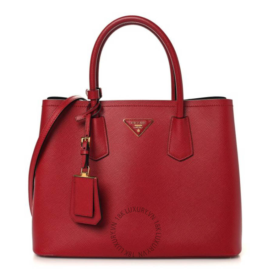 Túi xách Prada Cuir Medium Double Bag Fuoco FPTP386