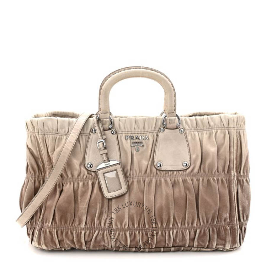 Túi xách Prada Nappa Gaufre Tote Ghiaccio FPTP026
