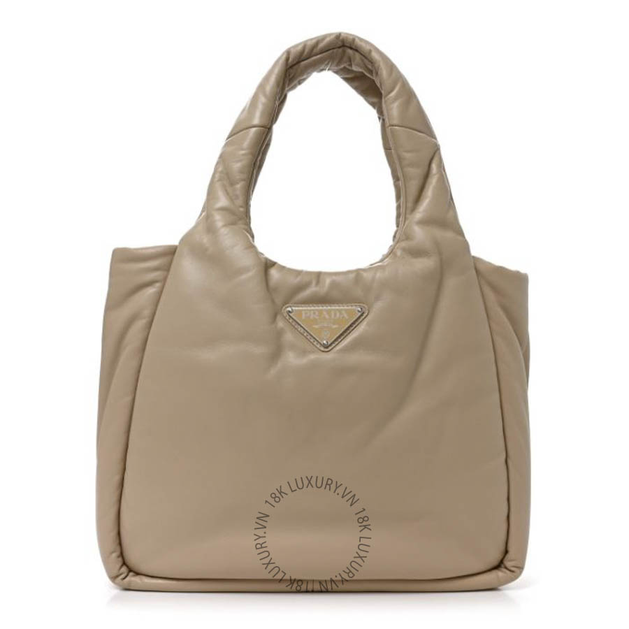 Túi xách Prada Nappa Soft Padded Medium Double Handled Shoulder Bag Deserto FPTP544
