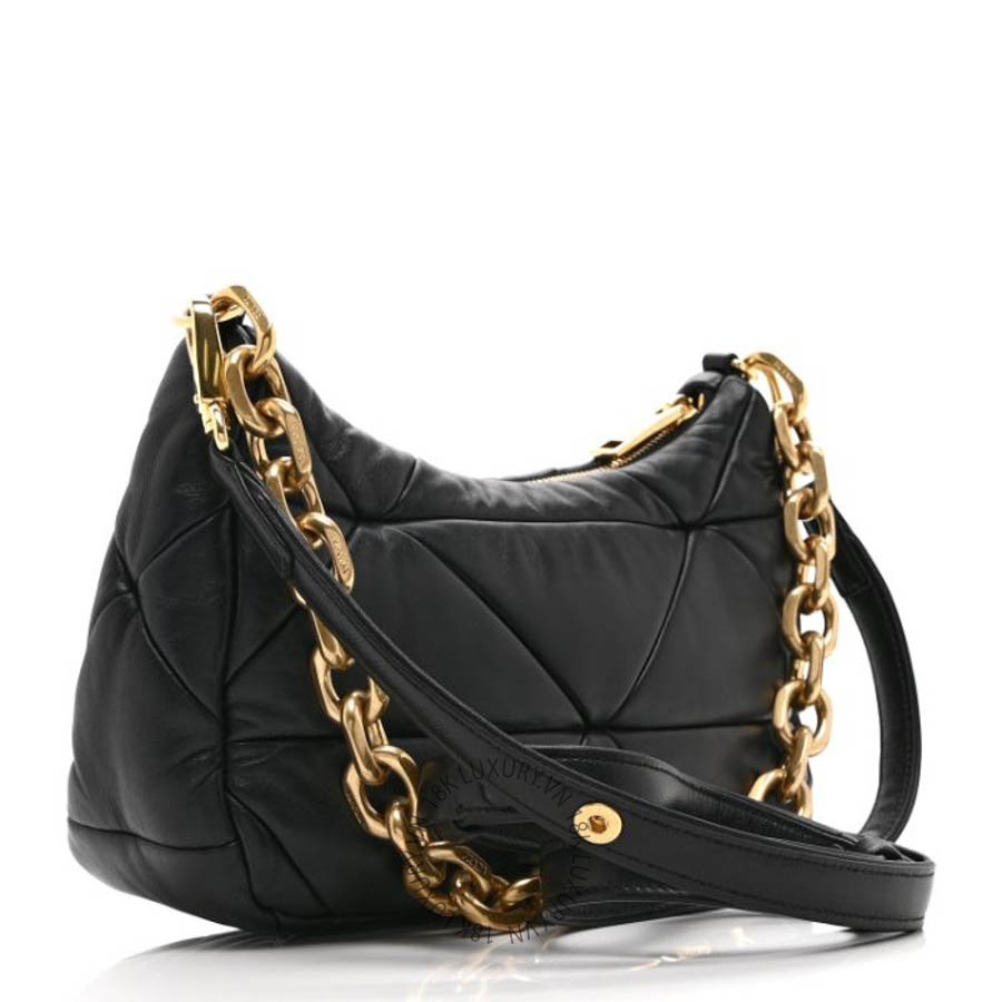 Túi xách Prada Nappa Triangle Quilted Patchwork System Bag Black FPTP570