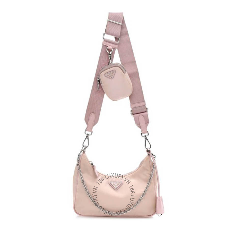 Túi xách Prada Nylon Re-Edition 2005 Shoulder Bag Alabastro FPTP291
