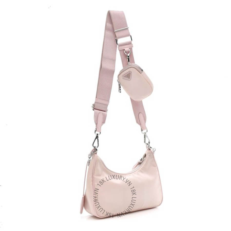 Túi xách Prada Nylon Re-Edition 2005 Shoulder Bag Alabastro FPTP291