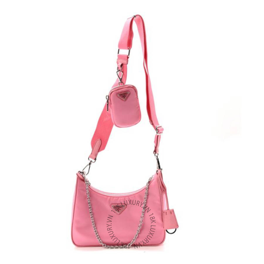 Túi xách Prada Nylon Re-Edition 2005 Shoulder Bag Begonia FPTP273