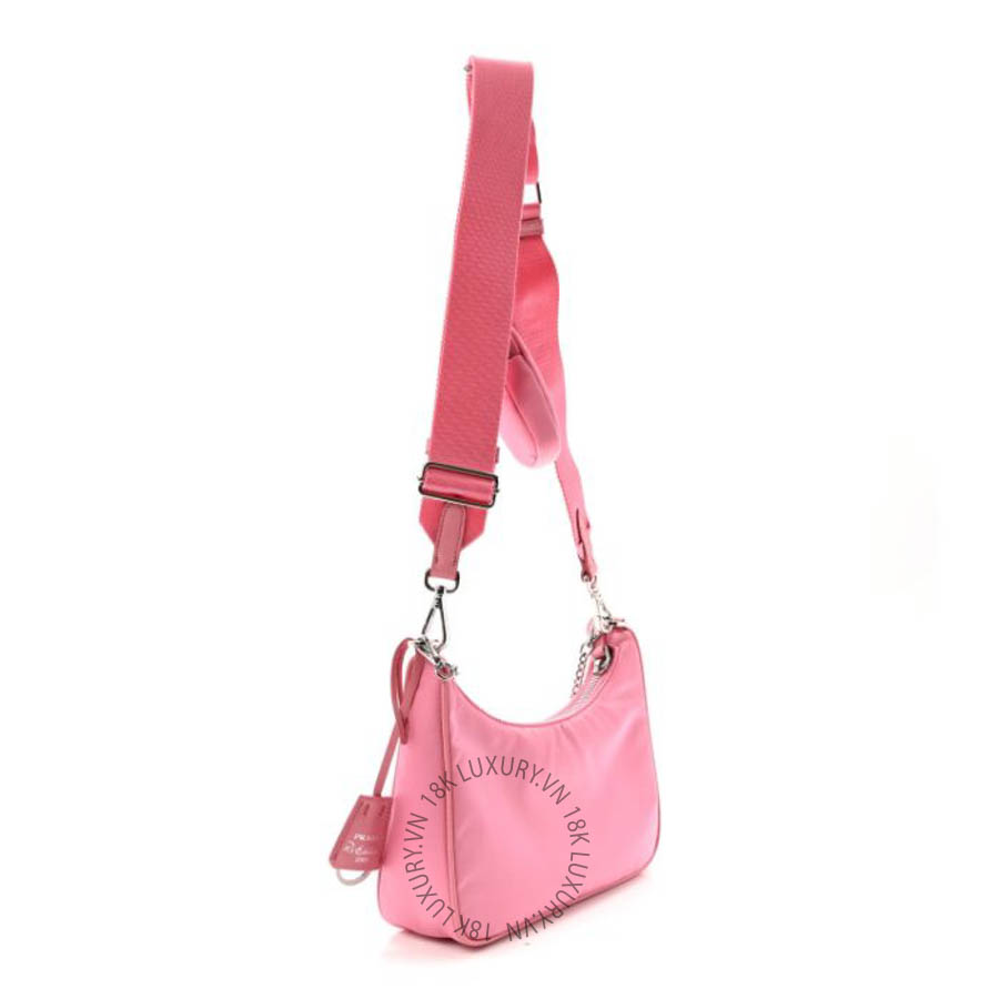 Túi xách Prada Nylon Re-Edition 2005 Shoulder Bag Begonia FPTP273