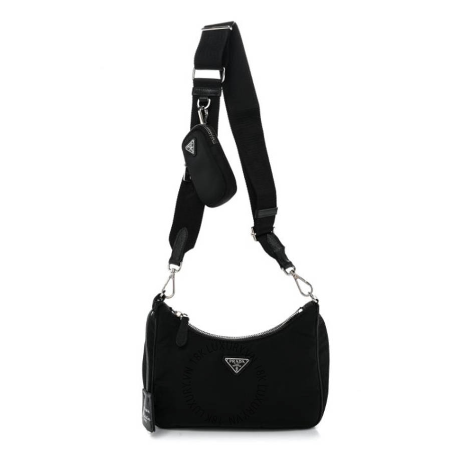 Túi xách Prada Nylon Re-Edition 2005 Shoulder Bag Black FPTP194