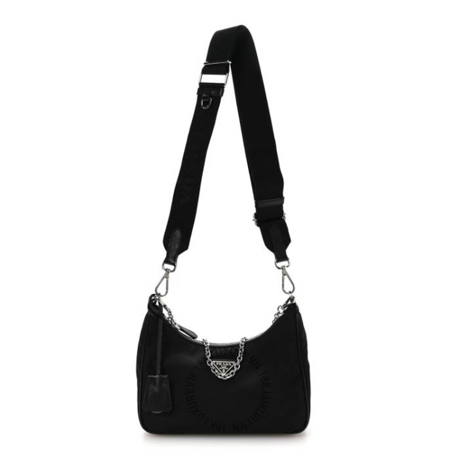 Túi xách Prada Nylon Re-Edition 2005 Shoulder Bag Black FPTP217