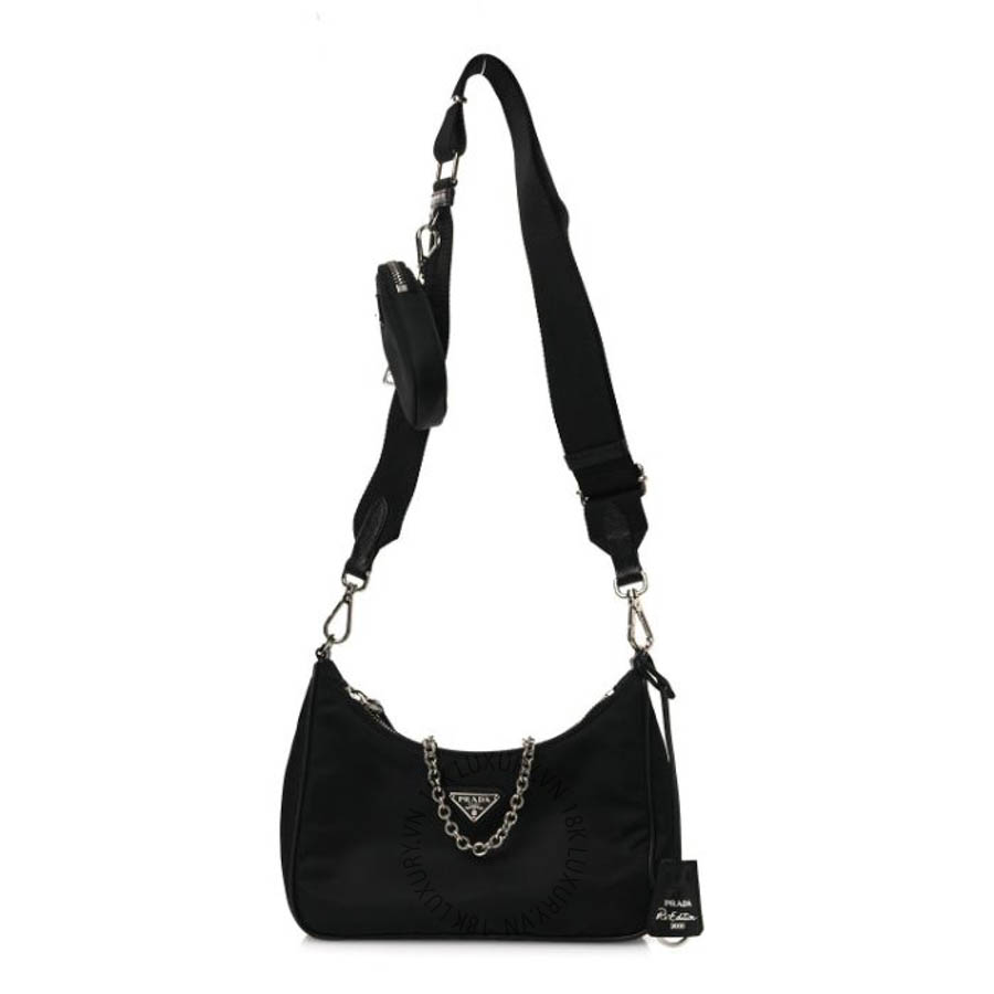 Túi xách Prada Nylon Re-Edition 2005 Shoulder Bag Black FPTP354