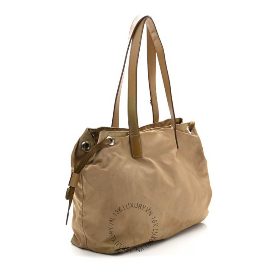 Túi xách Prada Nylon Vela Shopping Tote Sesamo FPTP007