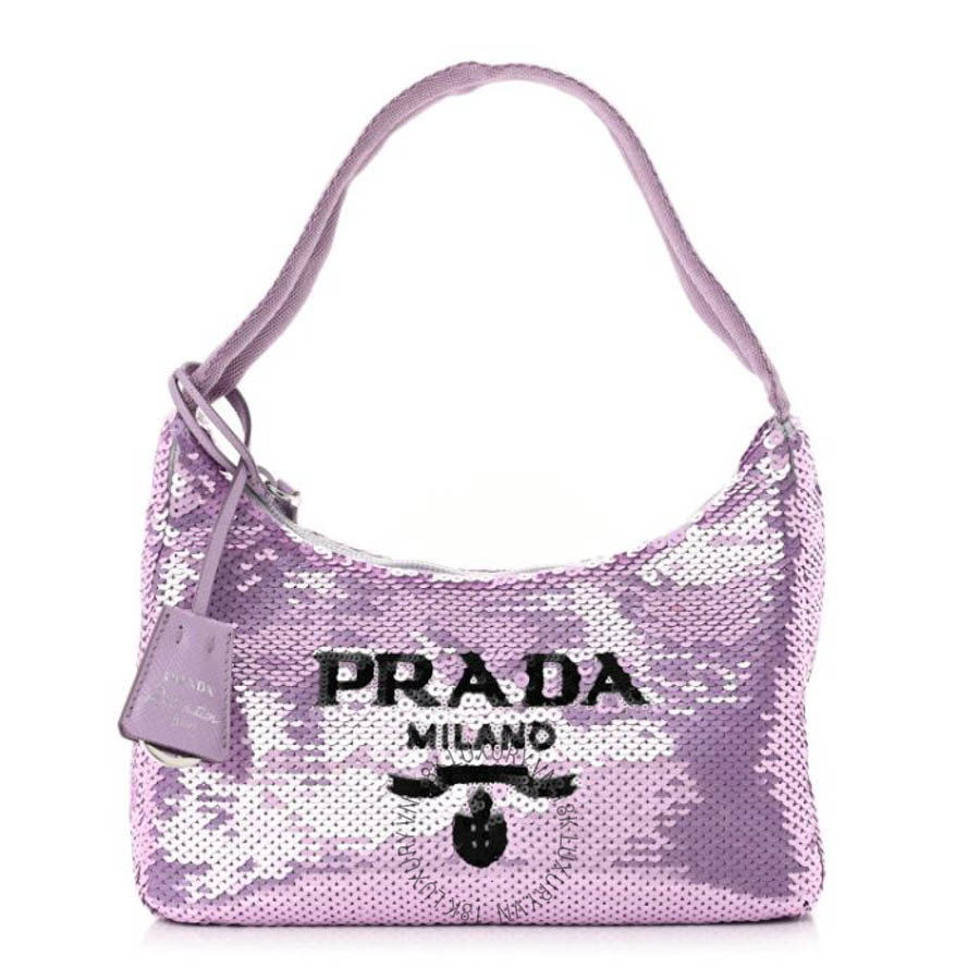 Túi xách Prada Paillettes Sequin Mini Re-Edition 2000 Bag Lilium FPTP376
