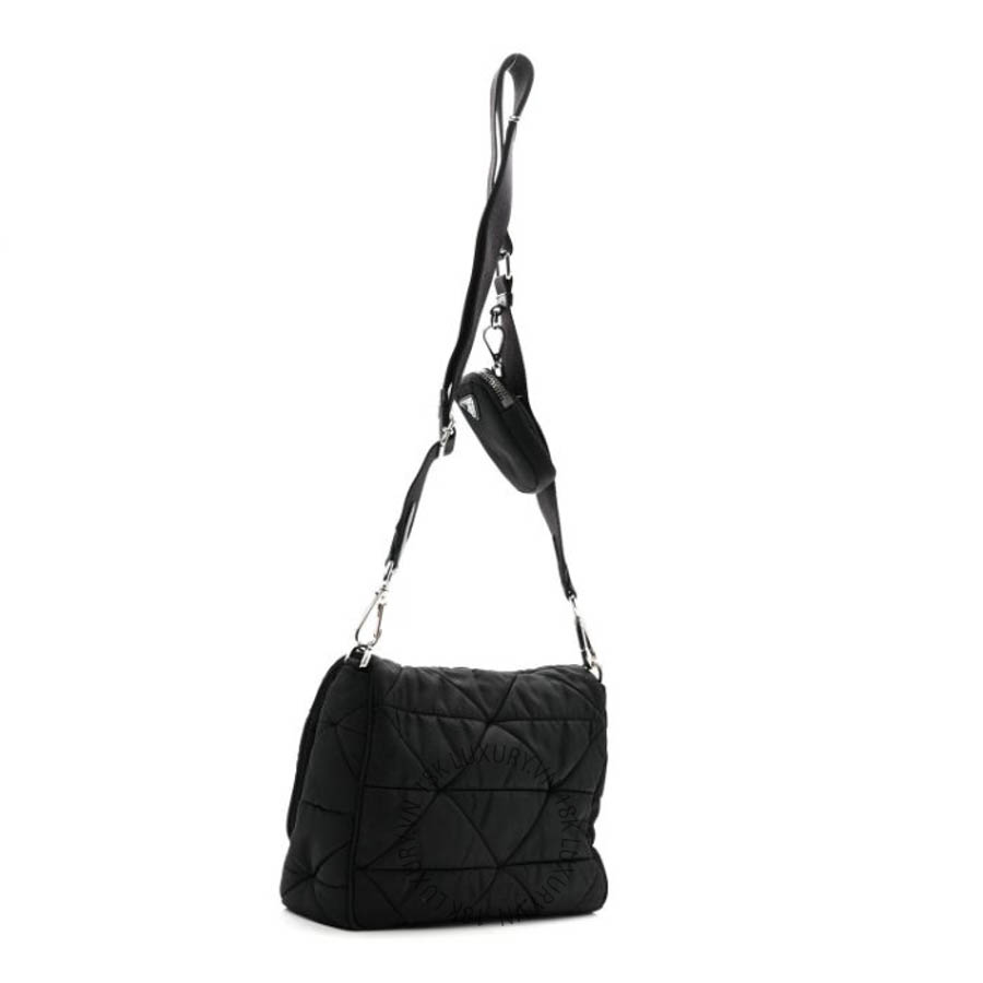 Túi xách Prada Re-Nylon Quilted Padded Flap Shoulder Bag Black FPTP416