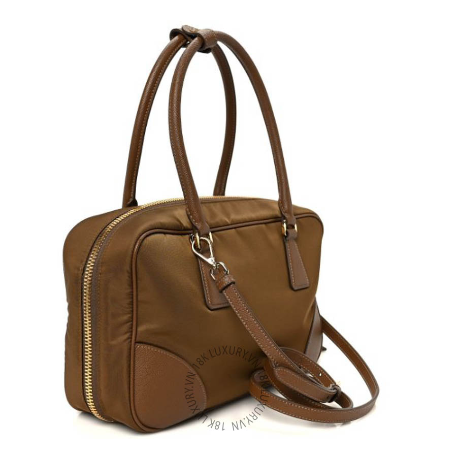 Túi xách Prada Re-Nylon Saffiano Medium Re-Edition 1978 Two Handle Bag Sughero FPTP559