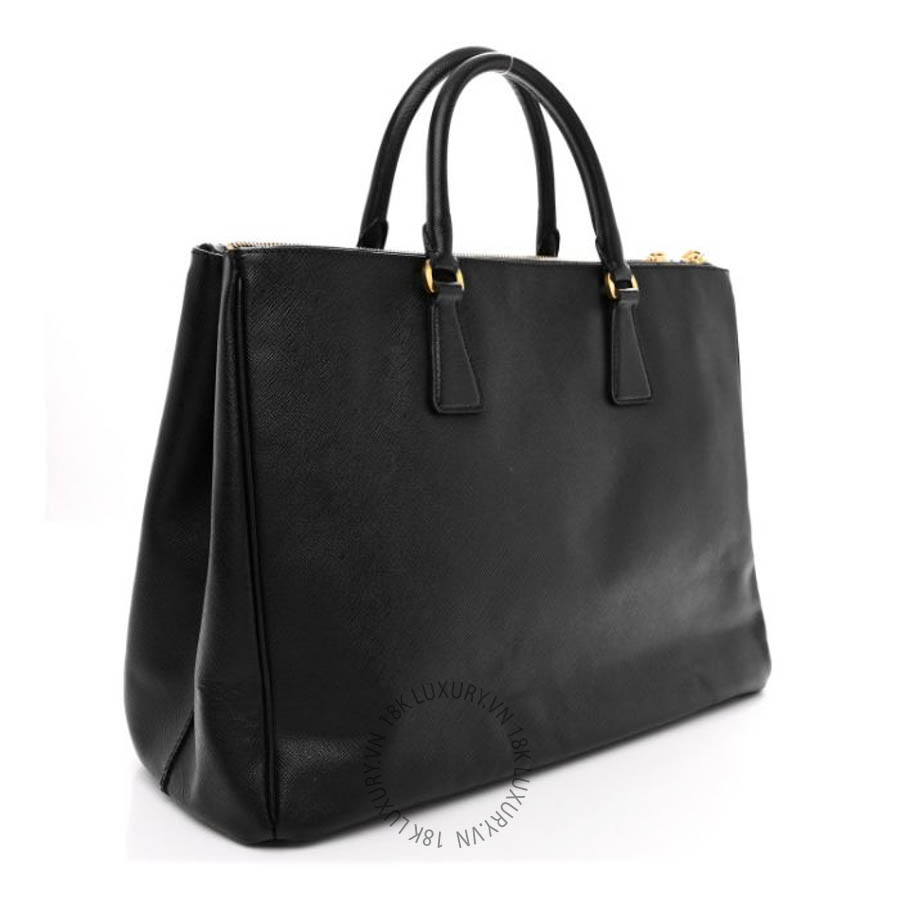 Túi xách Prada Saffiano Lux Large Galleria Double Zip Tote Black FPTP348