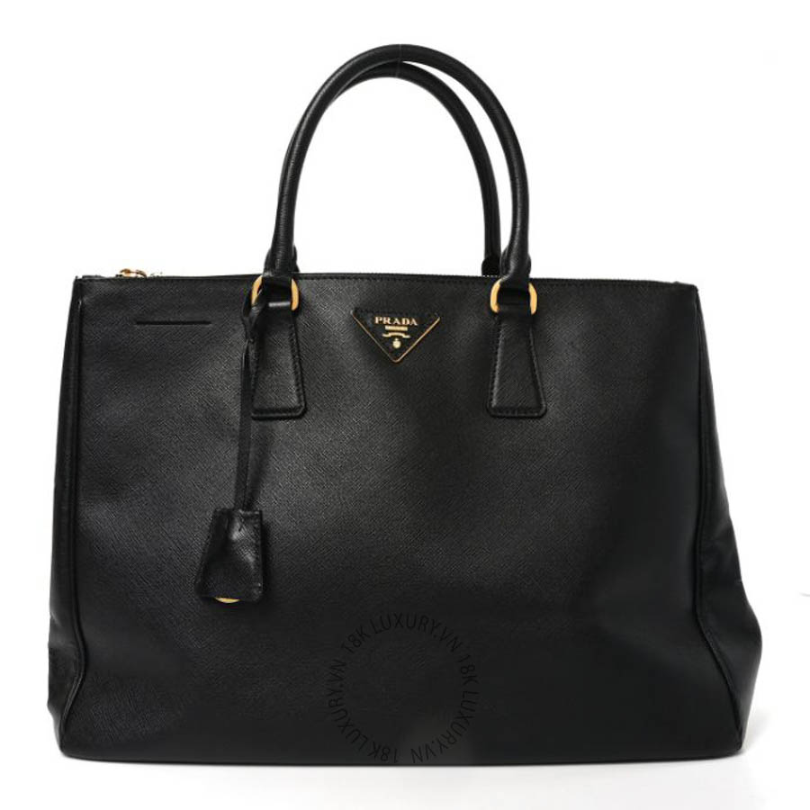Túi xách Prada Saffiano Lux Large Galleria Double Zip Tote Black FPTP366