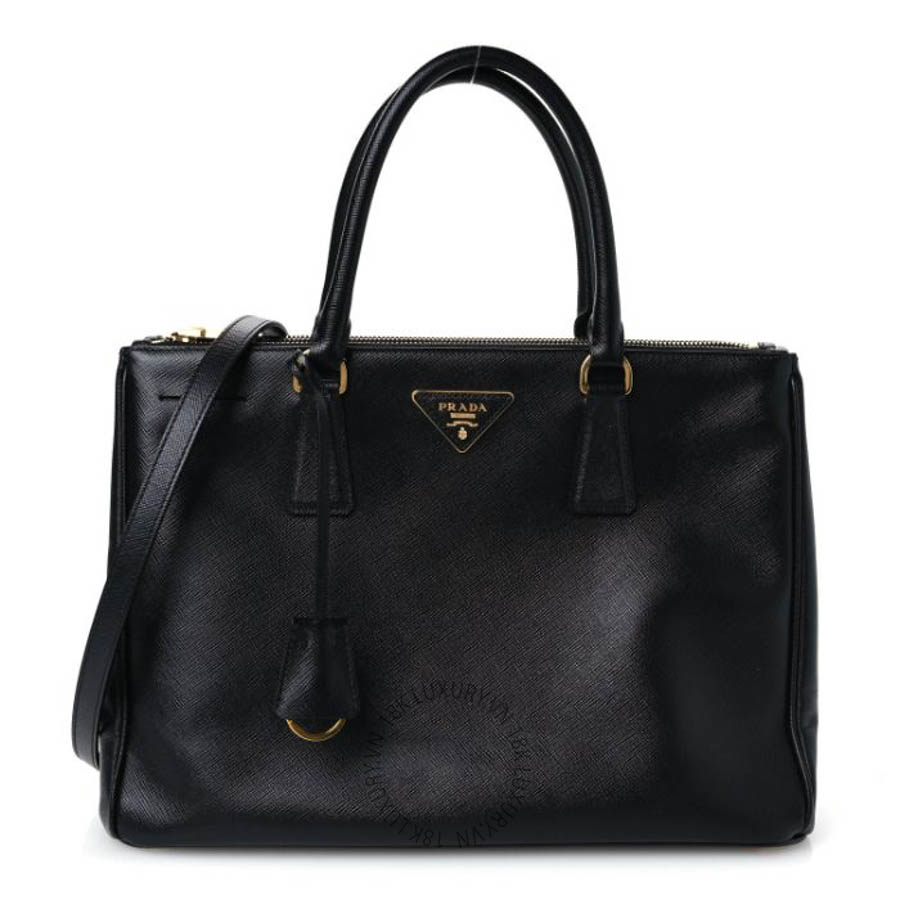 Túi xách Prada Saffiano Lux Medium Galleria Double Zip Tote Black FPTP408