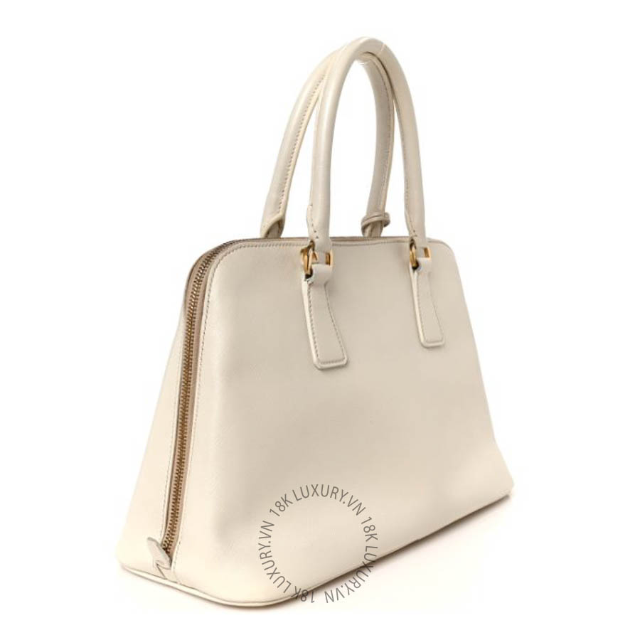 Túi xách Prada Saffiano Lux Medium Promenade Tote Talco FPTP192