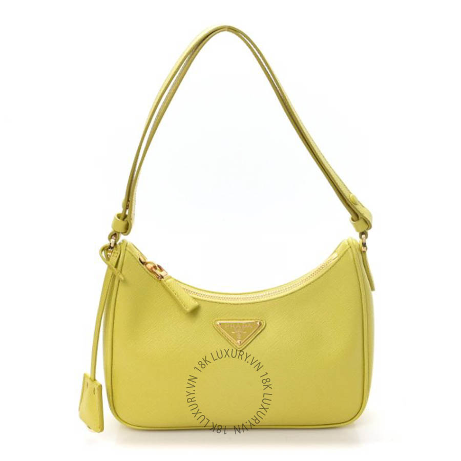Túi xách Prada Saffiano Lux Mini Re-Edition Shoulder Bag Cedro FPTP331
