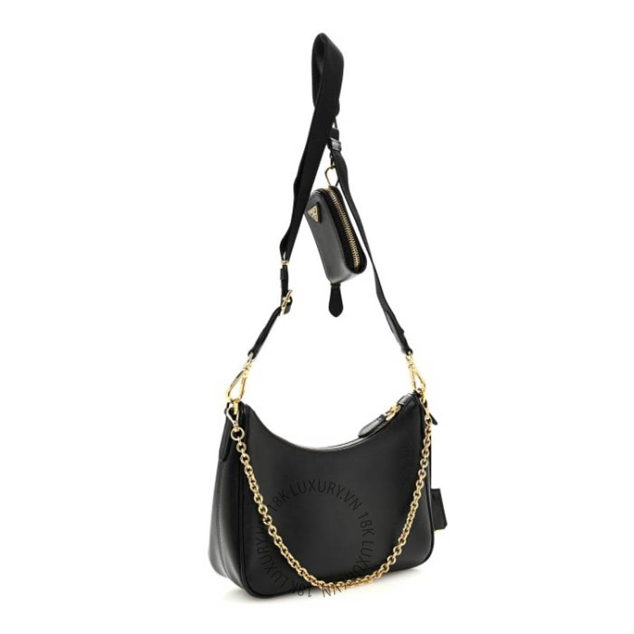 Túi xách Prada Saffiano Lux Re-Edition 2005 Shoulder Bag Black FPTP510