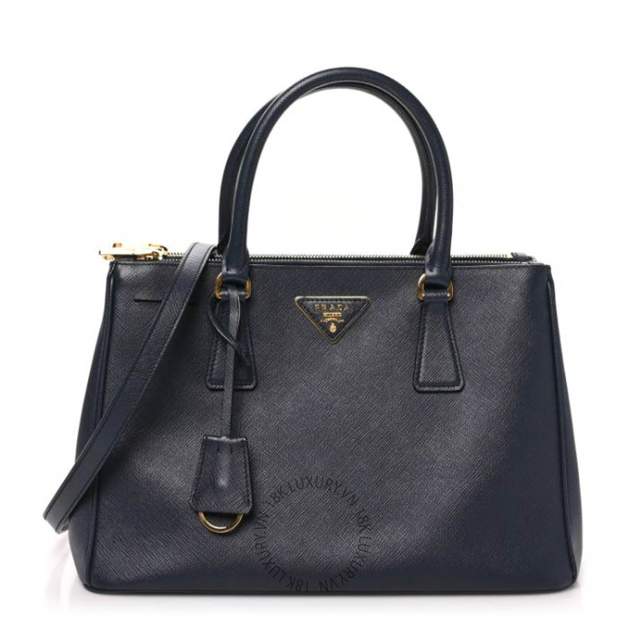 Túi xách Prada Saffiano Medium Galleria Double Zip Tote Baltico FPTP181