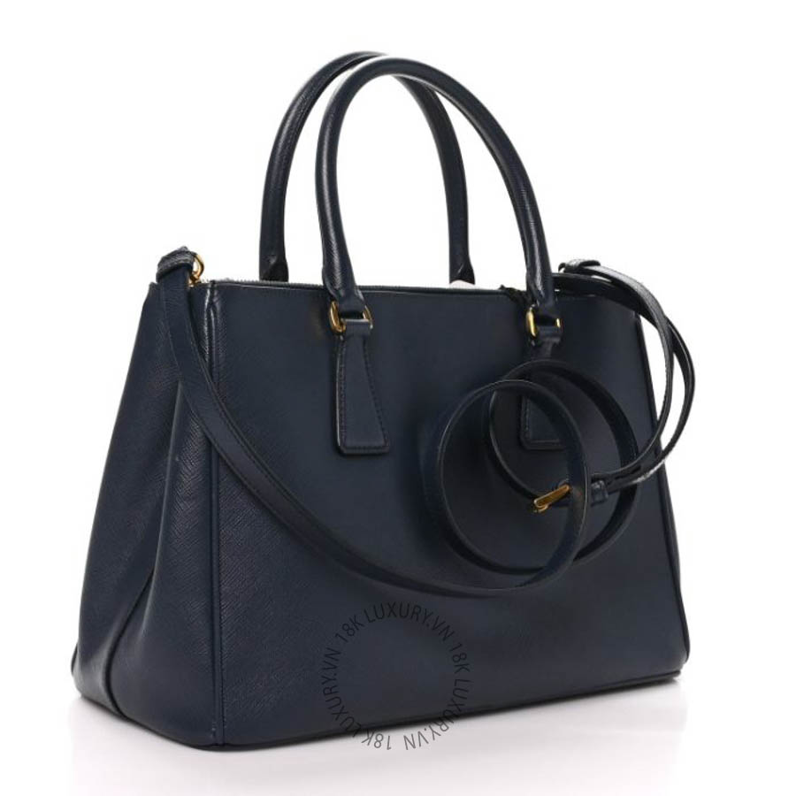 Túi xách Prada Saffiano Medium Galleria Double Zip Tote Baltico FPTP181