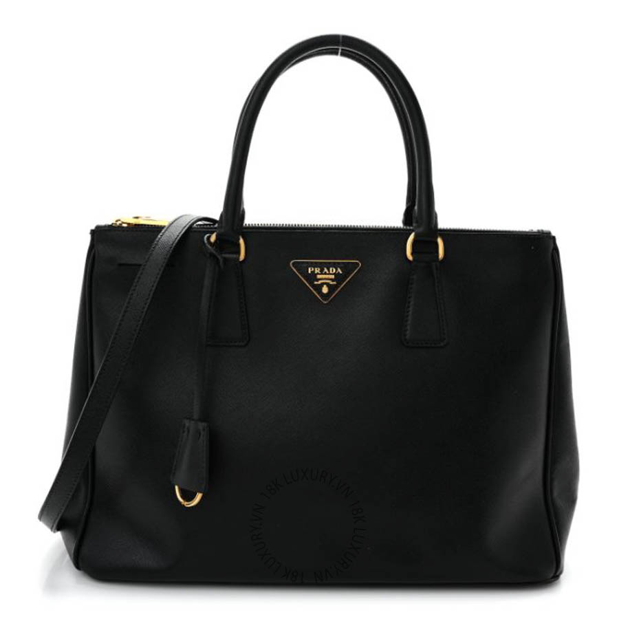 Túi xách Prada Saffiano Medium Galleria Double Zip Tote Black FPTP365