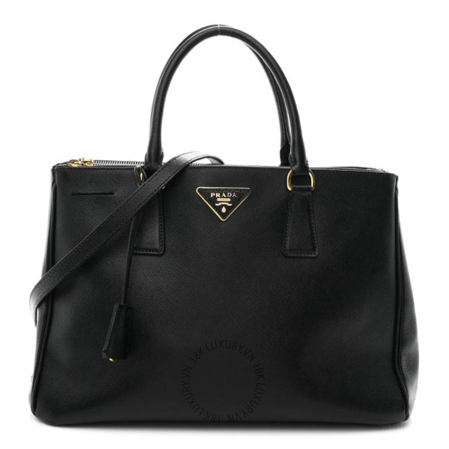 Túi xách Prada Saffiano Medium Galleria Double Zip Tote Black FPTP417