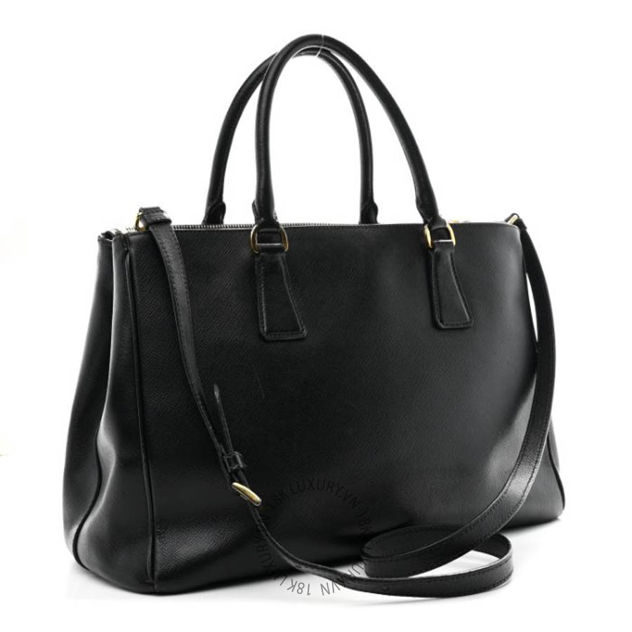 Túi xách Prada Saffiano Medium Galleria Double Zip Tote Black FPTP417