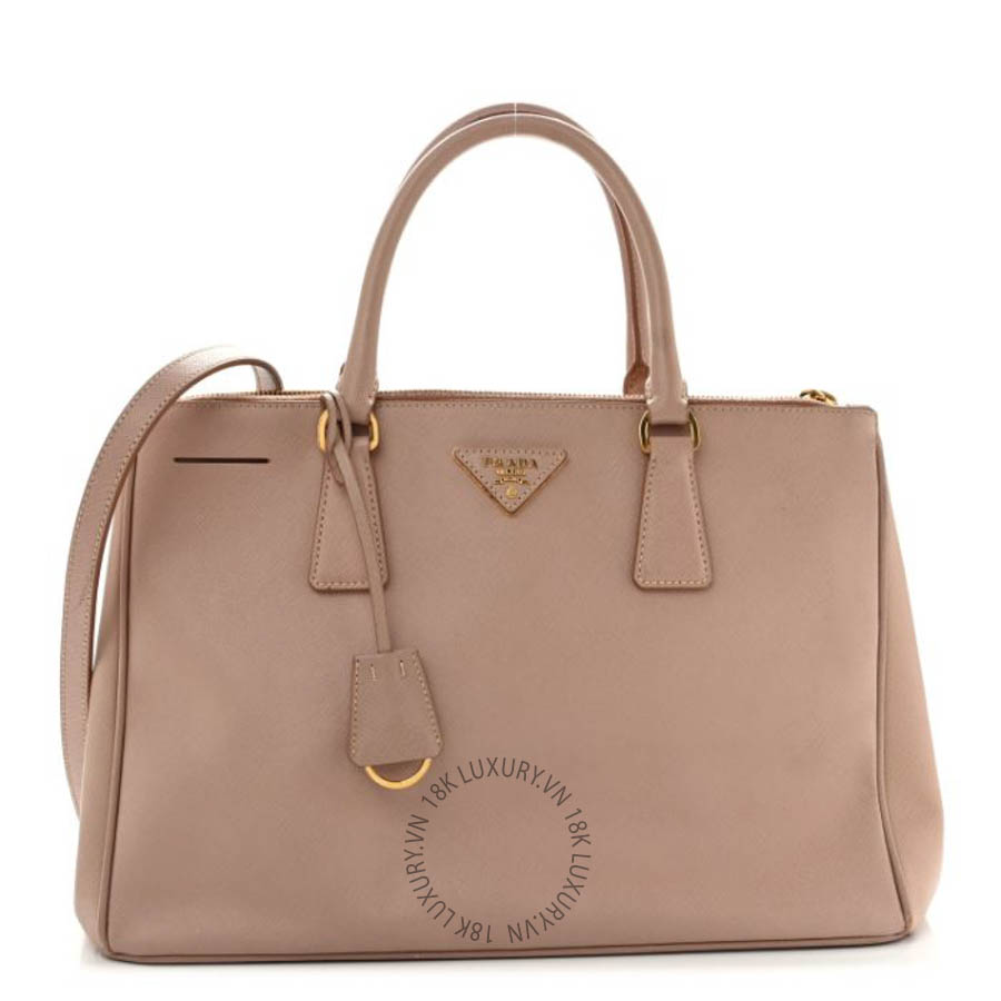 Túi xách Prada Saffiano Medium Galleria Double Zip Tote Cammeo FPTP151