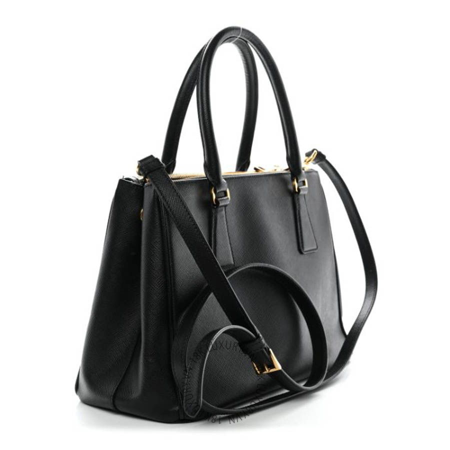 Túi xách Prada Saffiano Small Galleria Double Zip Tote Black FPTP591