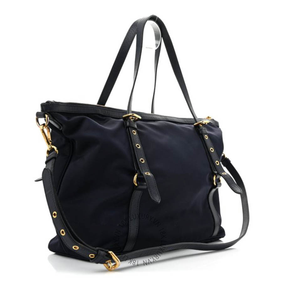 Túi xách Prada Saffiano Tessuto Nylon Shopping Tote Royal Blue FPTP102