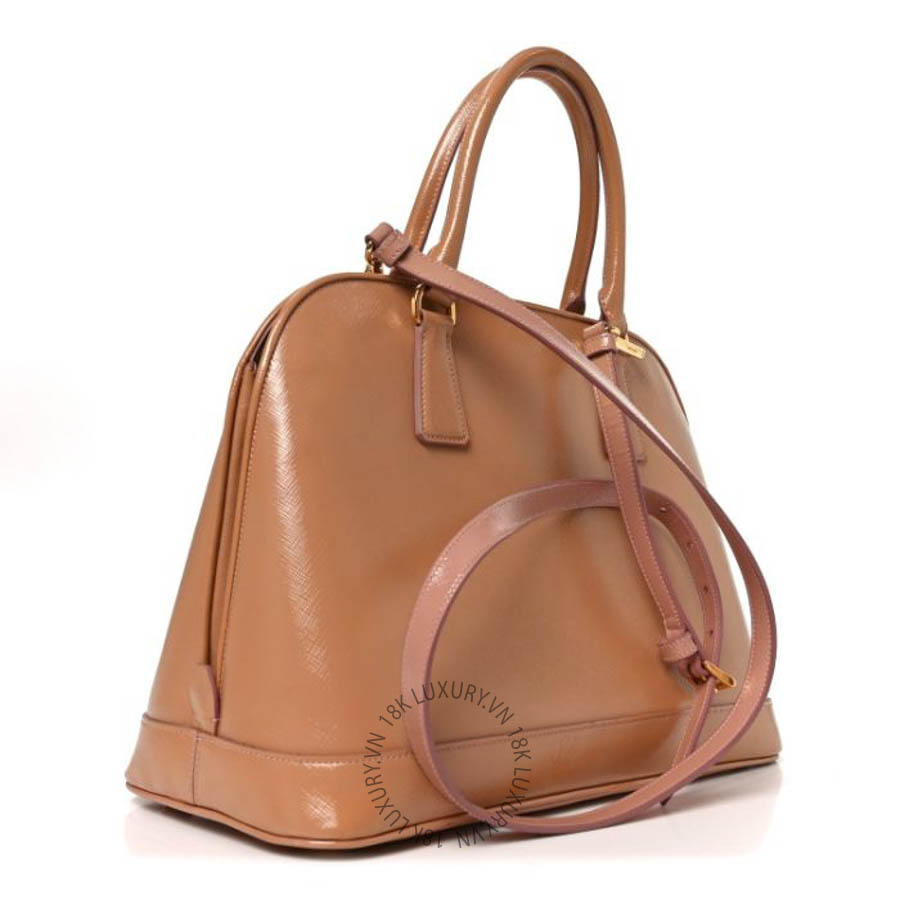 Túi xách Prada Saffiano Vernice Medium Promenade Tote Orchidea FPTP197