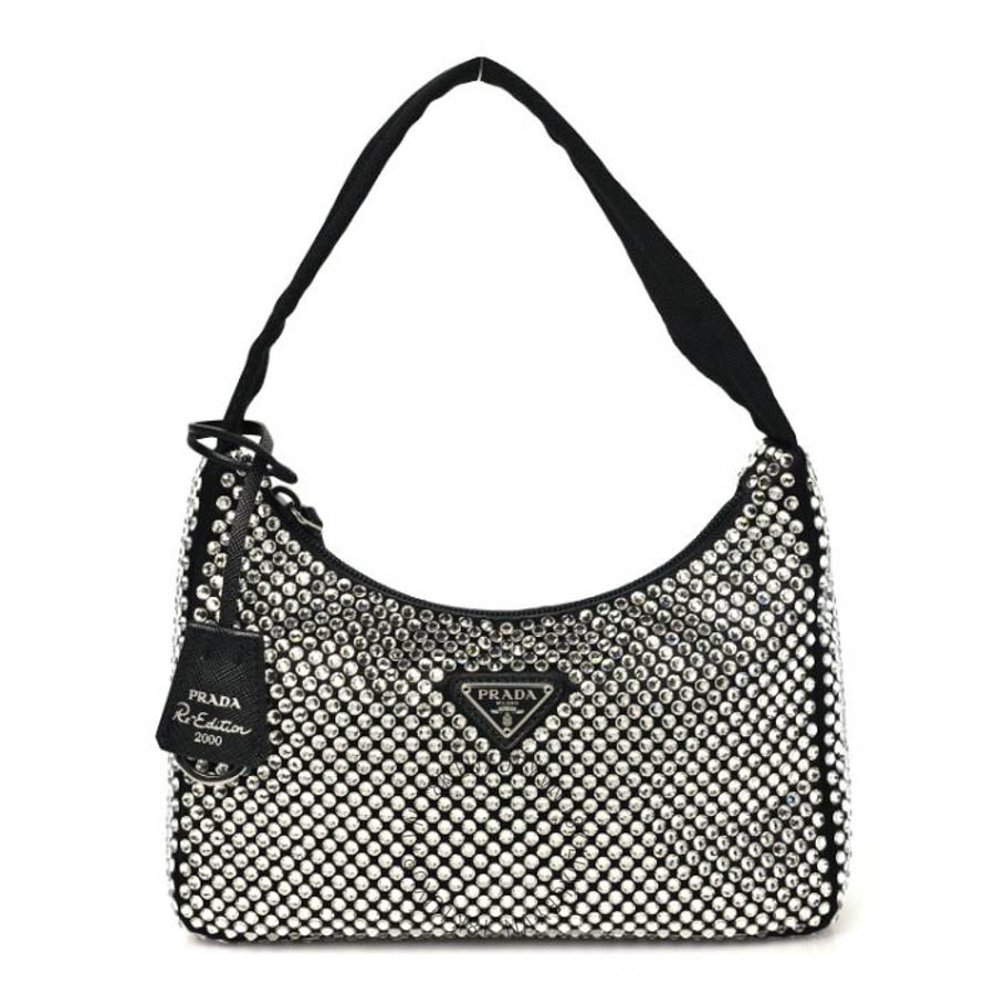 Túi xách Prada Satin Crystal Mini Re-Edition 2000 Bag Cristal FPTP513